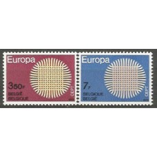 Belgica - Correo 1970 Yvert 1530/1 ** Mnh Tema Europa