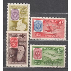 Colombia - Aereo 1959 Yvert 341/4 usado