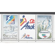 Andorra Francesa Correo 1993 Yvert 426A ** Mnh Deportes Ski
