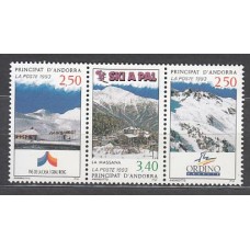 Andorra Francesa Correo 1993 Yvert 429A ** Mnh Estaciones de ski