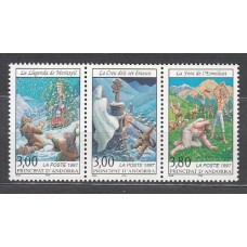 Andorra Francesa Correo 1997 Yvert 493/5A ** Mnh