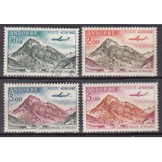 Andorra Francesa Aereo Yvert 5/8 usado