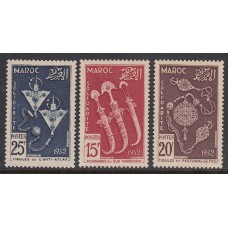 Marruecos Frances - Correo 1953 Yvert 320/2 ** Mnh  Orfebrería