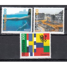 Suiza - Correo 2012 Yvert 2188/90 ** Mnh Ciudades suiza