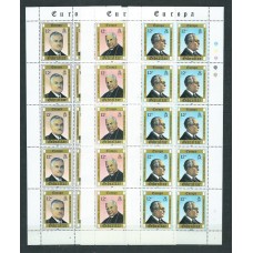 Tema Europa 1980 Gibraltar Yvert 407/9 minihoja ** Mnh