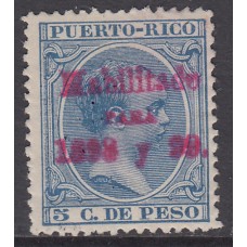 Puerto Rico Sueltos 1898 Edifil 161 * Mh
