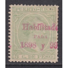 Puerto Rico Sueltos 1898 Edifil 160 * Mh