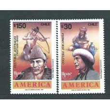 Chile 1989 Upaep Yvert 923/4 ** Mnh