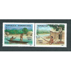 Dominicana 1990 Upaep Yvert 1084A/B ** Mnh