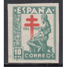 España Sueltos 1946 Edifil 1009s Pro tuberculosos * Mh