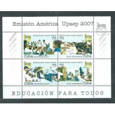 Cuba 2007 Upaep Yvert Hoja 229B ** Mnh