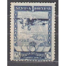 España Sueltos 1929 Edifil 450 usado Sevilla Barcelona aereo