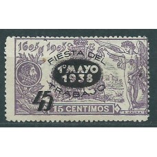 España Sueltos 1938 Edifil 761 Fiesta del trabajo usado