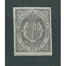 Andorra Española Sueltos 1875 Edifil NE 9s (*) Mng