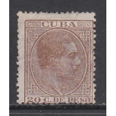 Cuba Sueltos 1882 Edifil 73 (*) Mng Punto Claro