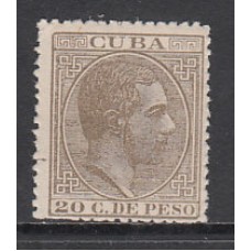 Cuba Sueltos 1883 Edifil 104 * Mh  Bonito
