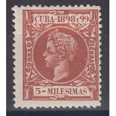 Cuba Sueltos 1898 Edifil 158 * Mh