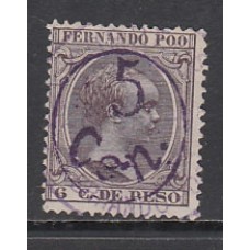 Fernando Poo Variedades 1896 Edifil 40Chcc Usado Cambio de color en la sobrecarga