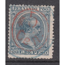 Fernando Poo Sueltos 1896 Edifil 40H Usado