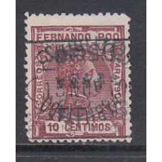 Fernando Poo Variedades 1908 Edifil 167Chi Usado