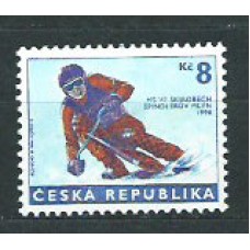 Chequia - Correo 1998 Yvert 166 ** Mnh Deportes esqui