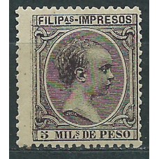 Filipinas Sueltos 1890 Edifil 78 * Mh