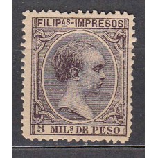 Filipinas Sueltos 1890 Edifil 78 * Mh