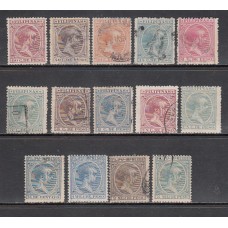 Filipinas Correo 1896 Edifil 117/30 usado