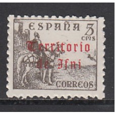 Ifni Variedades 1948 Edifil 38hc ** Mnh Sobrecarga calcada al dorso