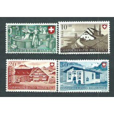 Suiza - Correo 1945 Yvert 419/22 * Mh