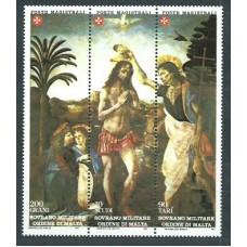 Malta - Orden Militar Correo Yvert 243/45 ** Mnh Pintura