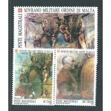 Malta - Orden Militar Correo Yvert 282/84 ** Mnh Arte