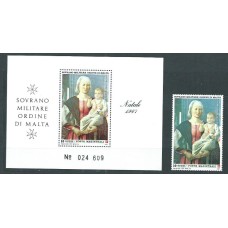 Malta - Orden Militar Correo Yvert 285+Hb 285 ** Mnh Navidad