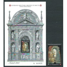 Malta - Orden Militar Correo Yvert 497+Hb 498 ** Mnh Navidad