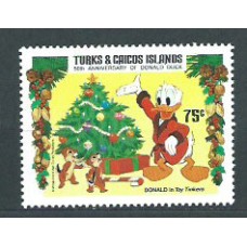 Turk y Caicos - Correo Yvert 717 ** Mnh Walt Disney