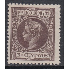 Puerto Rico Sueltos 1898 Edifil 137 * Mh