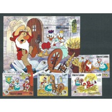 Sierra Leona - Correo Yvert 687/90+Hb 38 ** Mnh  Walt Disney