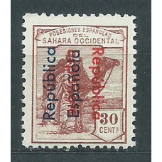 Sahara Sueltos 1934 Edifil 41C ** Mnh  Sobrecarga doble