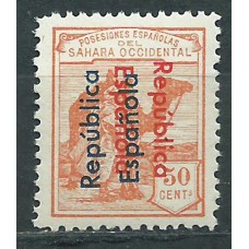 Sahara Sueltos 1934 Edifil 43C ** Mnh  Sobrecarga doble