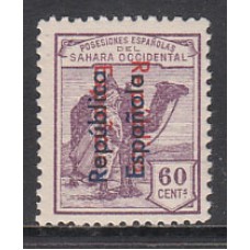 Sahara Sueltos 1934 Edifil 44C ** Mnh  Sobrecarga doble