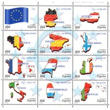 España II Centenario Años completos Edifil 1999 recortados ** Mnh