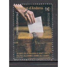 Andorra Española Correo 2015 Edifil 434  ** Mnh