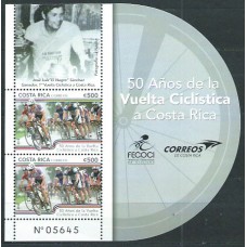 Costa Rica - Correo 2014 Yvert 974 Hojita ** Mnh Deportes ciclismo