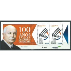 Costa Rica - Hojas Yvert 38 ** Mnh Cámara de comercio