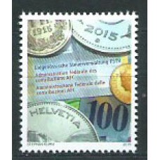 Suiza - Correo 2015 Yvert 2312 ** Mnh Monedas
