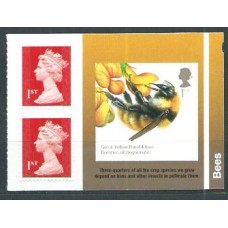 Gran Bretaña - Correo 2015 Yvert 4192+3786 (2) ** Mnh Fauna abejas