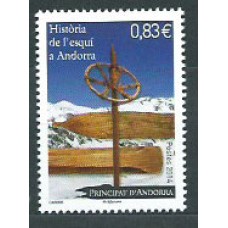 Andorra Francesa Correo 2014 Yvert 760 ** Mnh Esqui