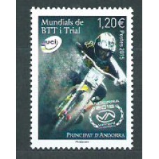 Andorra Francesa Correo 2015 Yvert 772 ** Mnh  Deporte Trial