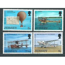 Jersey - Correo 1973 Yvert 75/78 ** Mnh Aviación