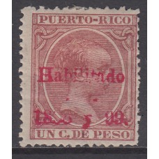 Puerto Rico Sueltos 1898 Edifil 154 * Mh